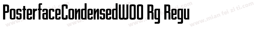 PosterfaceCondensedW00 Rg Regular字体转换
